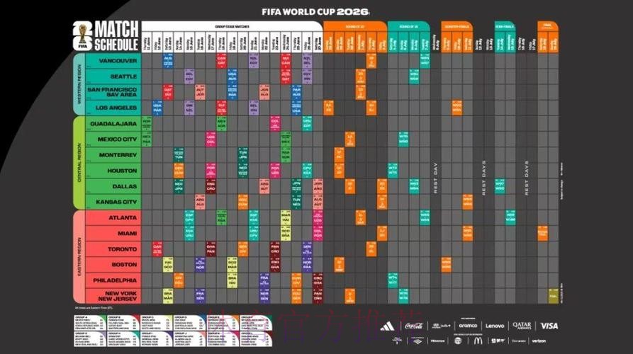 2026世界杯每日赛程完整版比赛时间表在哪里看
